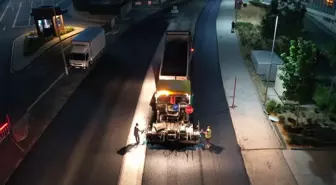 Küçükçekmece'de Asfalt Yenileme Çalışmaları Devam Ediyor