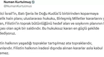 TBMM Başkanı Kurtulmuş'tan İsrail'in Planlarına Sert Tepki