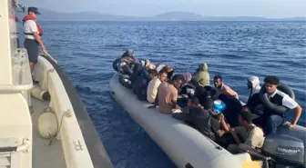 Seferihisar Açıklarında 42 Düzensiz Göçmen Yakalandı