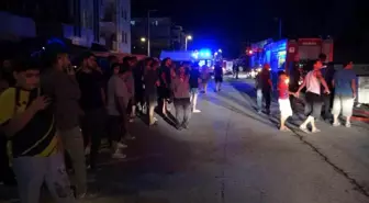 Malatya'da inşaat şantiyesinde konteyner yangını