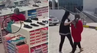 AVM'de mağaza mağaza gezdi, iç çamaşırına kadar çaldı