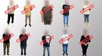 Kırmızı Bültenle Aranan 10 Suçlu Yakalandı