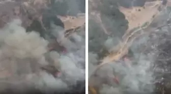 Çanakkale kabusu yaşıyor! Havadan çekilen görüntüler yangının büyüklüğünü gözler önüne serdi