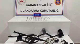 Karaman'da Jandarma Uygulamalarında Uyuşturucu ve Tarihi Eser Ele Geçirildi