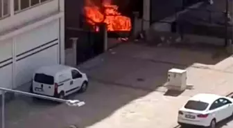 Mardin'de Apartman Girişinde Yangın Çıktı