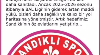 Sandıklıspor, Bölgesel Amatör Lig'e Katılmama Kararı Aldı