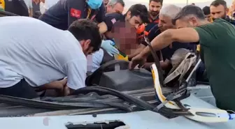 Adıyaman'da Kontrolden Çıkan Otomobil Takla Attı: 1 Ağır Yaralı, 4 Kişi Yaralandı