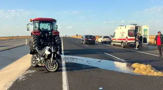 Tekirdağ'da Motosiklet ve Traktör Çarpıştı: 1 Yaralı