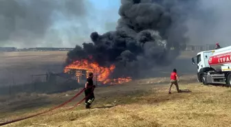 Tekirdağ'da Çiftlikte Yangın Çıktı