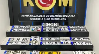 Adana'da Oto Yıkamacıda 27 Adet Sahte Plaka Ele Geçirildi