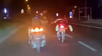 Bolu'da Motosiklet Sürücülerinin Tehlikeli Yaratıcılığı