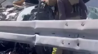 Kuzey Marmara Otoyolu'nda Kaza: Sürücü Bariyere Çarptı, Yaralı Hastaneye Kaldırıldı
