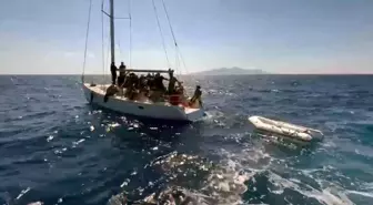 Datça Açıklarında Düzensiz Göçmenler Kurtarıldı