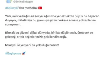 Emine Erdoğan, NSosyal'den ilk paylaşımını yaptı Açıklaması