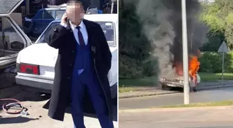Meclis'in önünde beyaz Toros'u ateşe veren şahıs 'Cinali Grubu'yla bağlantılı çıktı