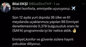 Türk Hava Yolları'ndan Emniyet Denetiminde Başarı