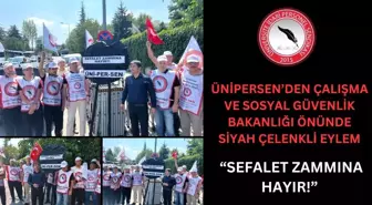 ÜNİPERSEN'den Çalışma Bakanlığı'na Siyah Çelenk