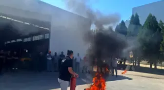 AFAD Ekiplerinden Yangın Söndürme Tatbikatı