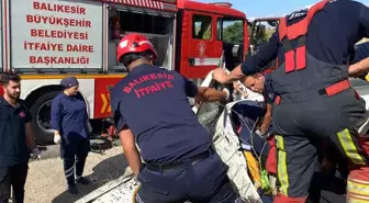 Balıkesir'de Şarampole Uçan Araçta İki Yaralı