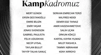 Beşiktaş'ın Lausanne Maçı Kadrosu Belli Oldu