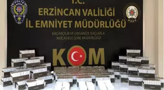 Erzincan'da 990 Paket Kaçak Tütün Ele Geçirildi