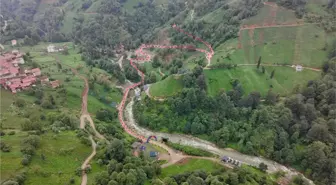 Rize'de Geleneksel 'FormuLaz' Yarışları İçin Yenilenen Pist Tanıtıldı