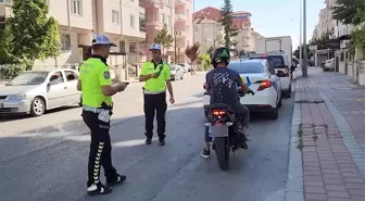 Karaman'da Trafik Denetimleri: 401 Motosiklet Sürücüsüne Ceza