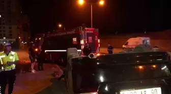 Malatya'da otomobil devrildi, 1 kişi yaralandı