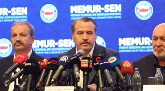 Memur-Sen Genel Başkanı Yalçın'dan Toplu Sözleşme Açıklaması