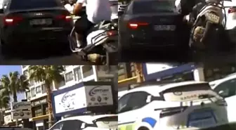 Mersin'de İki Ayrı Motosiklet Kazası Güvenlik Kamerasında
