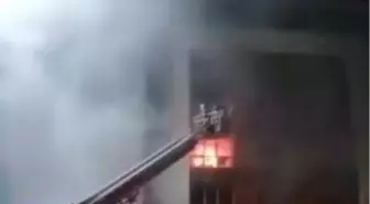 Antakya'da Şantiye Binasında Yangın Çıktı
