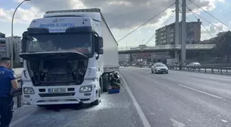 Gebze'de Tırda Yangın Çıktı