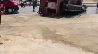 Cizre'de İtfaiye Aracı Devrildi: 5 Eri Yaralandı