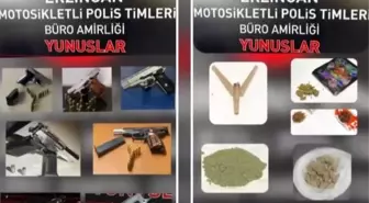 Erzincan'da Motosikletli Polis Operasyonu: Ruhsatsız Silahlar ve Uyuşturucu Ele Geçirildi