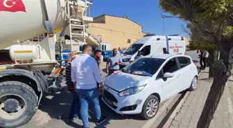 Karaman'da Otomobil Beton Mikserine Çarptı: 1 Yaralı