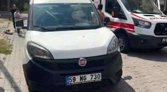 Muratlı'da araç yayaya çarptı: 1 yaralı