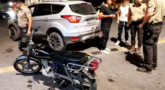Aksaray'da Plakasız ve Şase Numarası Kazınmış Motosiklet Trafikten Men Edildi
