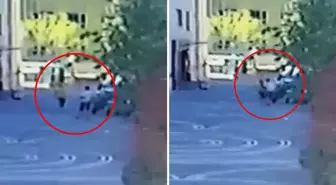 Tartıştığı kocasını bıçakla yaraladı; o anlar kamerada