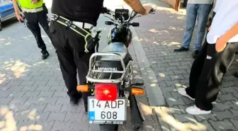 Bolu'da Motosiklet Sürücülerine Akrobatik Sürüş ve Ceza