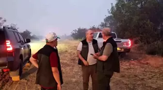 Çanakkale Valisi Ömer Toraman, Yangın Bölgesinde İncelemelerde Bulundu