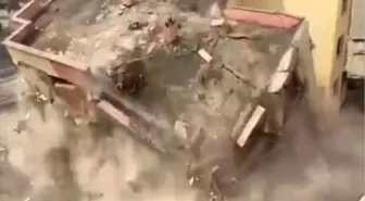 Hatay'da Yıkım Süreci Devam Ediyor: 4 Katlı Bina Kontrollü Olarak Yıkıldı