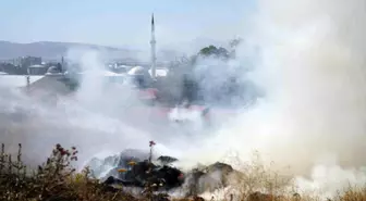 Erzurum'da Otluk Alanda Yangın, İtfaiye Zamanında Müdahale Etti