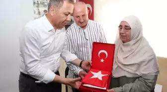 Bakan Yerlikaya'dan şehit Ahmet Doğan'ın Denizli'deki baba ocağına ziyaret
