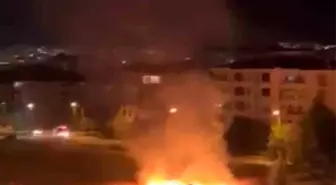Elazığ'da Boş Arazide Yangın Çıktı