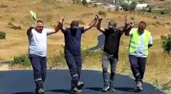 Ardahan İl Özel İdare Ekiplerinden Halaylı Çalışma