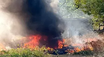Zonguldak'ta Kaza: Otomobil Şarampole Uçtu, Alevler İçinde Kaldı