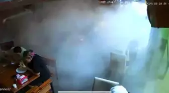 Yalova'da Lastik Patlaması Restoranda Panik Yarattı