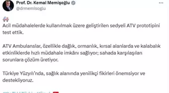 Acil Müdahale için Geliştirilen ATV Ambulans Prototipi Test Edildi