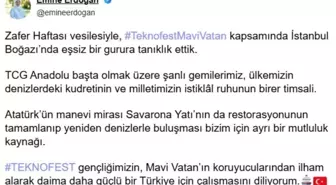Emine Erdoğan, TEKNOFEST Mavi Vatan'daki Geçit Törenine Dair Açıklamalarda Bulundu