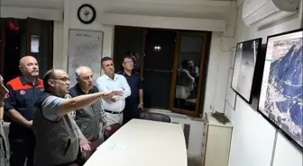 Denizli Valisi Yangın Söndürme Çalışmalarını Yerinde İnceledi